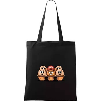Nákupní taška Trumps Eggs - Taška bavlněná - 42 x 38 cm ( Černá )