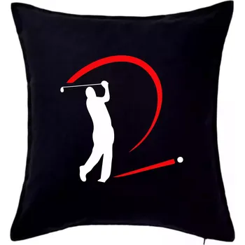 Polštář Golfistův odpal - Polštář 50x50 - 50x50 - Pouze potah ( Černá )
