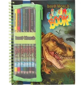 omalovánky Omalovánky s pastelkami v obalu Dino World