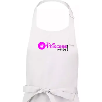 Kuchyňská zástěra Princess! Inside! - Pánská zástěra na vaření - Univerzální velikost ( Bílá )