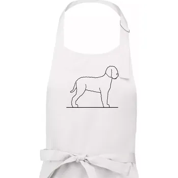 Kuchyňská zástěra Lagotto romagnolo stojící - Pánská zástěra na vaření - Univerzální velikost ( Bílá )