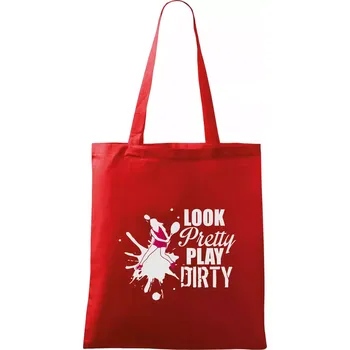 Look pretty play - Taška bavlněná - 42 x 38 cm ( Červená )