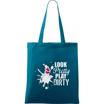 Look pretty play - Taška bavlněná - 42 x 38 cm ( Petrolejová )