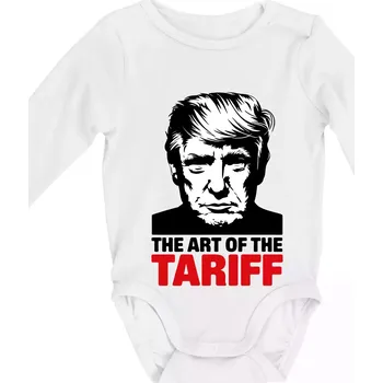 Trump The art of the tariff - Body kojenecké s dlouhým rukávem - Dlouhý r. do 3 měs ( Bílá )