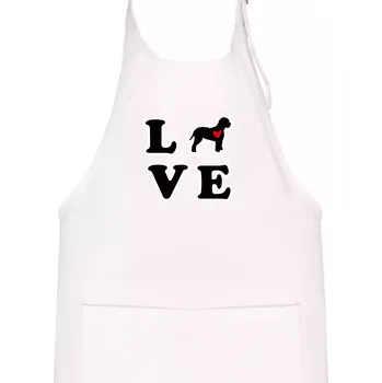 Kuchyňská zástěra Lagotto romagnolo LOVE - Dětská zástěra na vaření - Univerzální velikost ( Bílá )