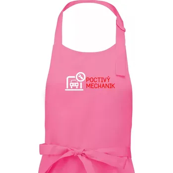 Kuchyňská zástěra Poctivý mechanik - Dámská zástěra na vaření - Univerzální velikost ( Růžová )