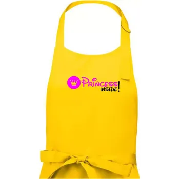 Kuchyňská zástěra Princess! Inside! - Dámská zástěra na vaření - Univerzální velikost ( Žlutá )