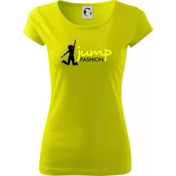 Jump fashion - Dámské triko Pure - XL ( Limetková )