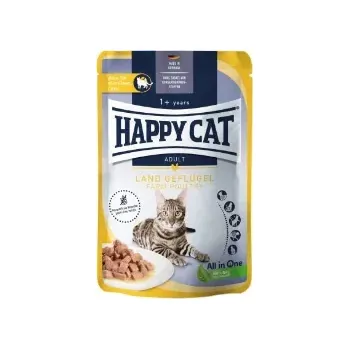 Krmivo pro kočku Happy Cat drůbeží 20x85g kapsička KARTON