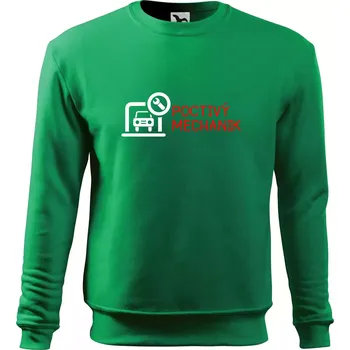 Poctivý mechanik - Mikina Essential dětská - 158 cm/12 let ( Středně zelená )