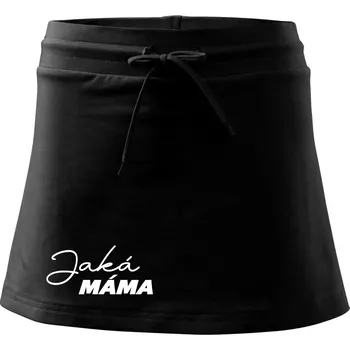 Dámská sukně Jaká máma - taková dcera psací - Sportovní sukně - two in one - M ( Černá )