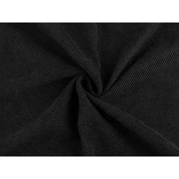 Dekorační látka s žinylkovou strukturou METRÁŽ - 8 28 (250 g/m²) černá