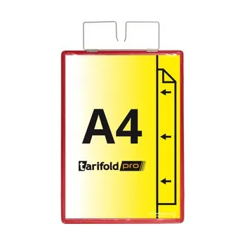 Archivační box djois zpevněná identifikační kapsa se závěsem, A4, červená, 10 ks