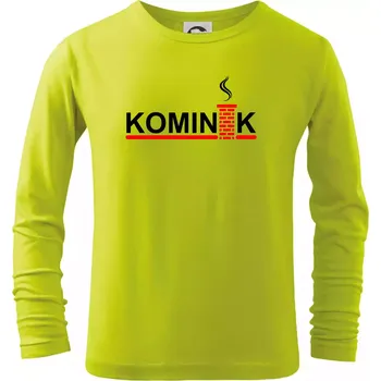 Chlapecké oblečení Kominík - Triko dětské Long Sleeve - 134 cm/8 let ( Limetková )