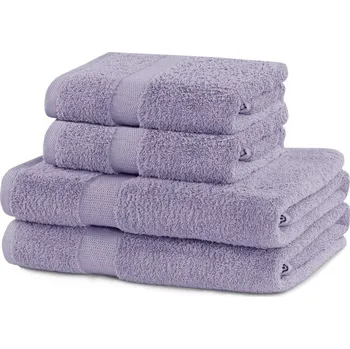Ručník Froté bavlněné ručníky a osušky v levandulové barvě v sadě 4 ks Marina – DecoKing ID_1649420