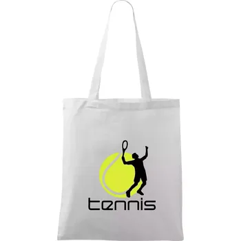 Tenista - Taška bavlněná - 42 x 38 cm ( Bílá )