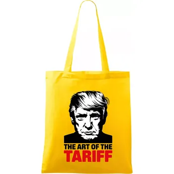 Nákupní taška Trump The art of the tariff - Taška bavlněná - 42 x 38 cm ( Žlutá )