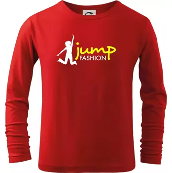 Chlapecké tričko Jump fashion - Triko dětské Long Sleeve - 122 cm/6 let ( Červená )