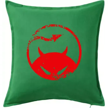 Polštář Devil Kruh - Polštář 50x50 - 50x50 - Pouze potah ( Středně zelená )