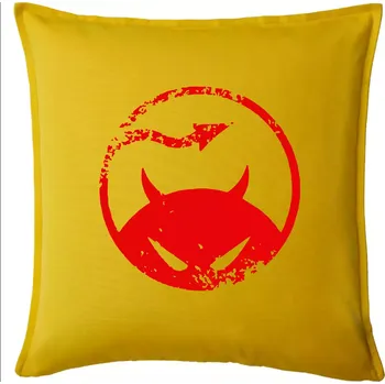 Polštář Devil Kruh - Polštář 50x50 - 50x50 - Pouze potah ( Žlutá )