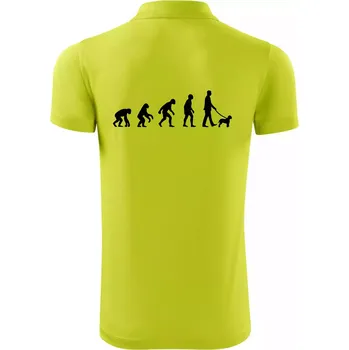 Pánská košile Lagotto romagnolo Evoluce - Polokošile Victory sportovní (dresovina) - 2XL ( Limetková )