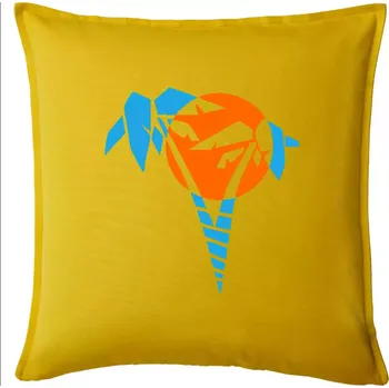 Polštář Palma - Polštář 50x50 - 50x50 - Pouze potah ( Žlutá )