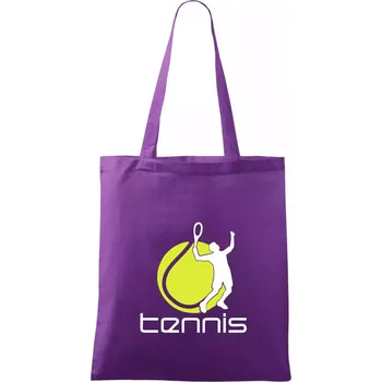 Tenista - Taška bavlněná - 42 x 38 cm ( Fialová )