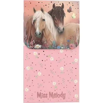 Blok Bloček na magnet Miss Melody, motýlci a dva koníci