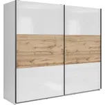 TETRIX bílá šatní skříň SZF/220 dub votan