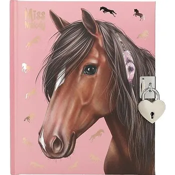 Blok Diář se zámkem Miss Melody, hnědý koník