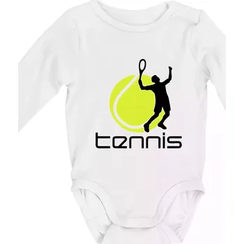 Kojenecký body Tenista - Body kojenecké s dlouhým rukávem - Dlouhý r. do 3 měs ( Bílá )