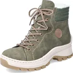 Dámská Dámská kotníková obuv RIEKER X9334-54 zelená W5 X9334-54 GREEN H/W5 40