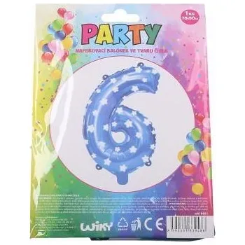 Balónek W-Balónek nafuk. číslo 6 modrý 818491