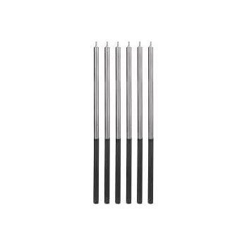 Dortová svíčka Svíčky dortové stříbrné metalické 15cm 6ks