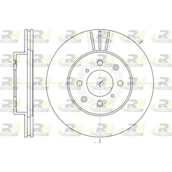 Brzdový kotouč Tarcza hamulcowa przód HONDA C, 6226.10