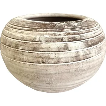 Květináč Květináč koule S Ø 25 x&nbsp;18 cm červený