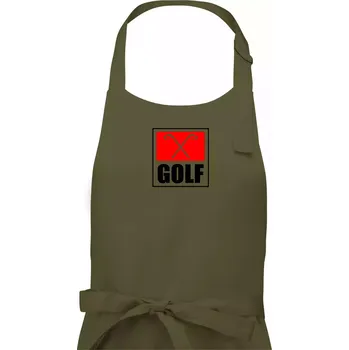 Kuchyňská zástěra Golfové hole - Dámská zástěra na vaření - Univerzální velikost ( Khaki )