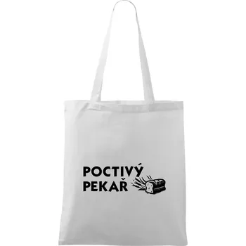 Poctivý Pekař - Taška bavlněná - 42 x 38 cm ( Bílá )