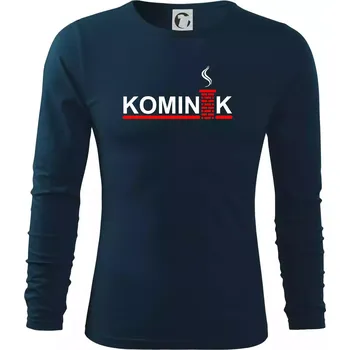 Pánské oblečení Kominík - Triko s dlouhým rukávem FIT-T long sleeve - M ( Námořní modrá (velmi tmavá - téměř černá) )