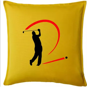 Polštář Golfistův odpal - Polštář 50x50 - 50x50 - Pouze potah ( Žlutá )