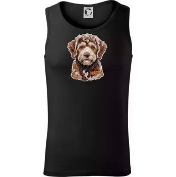 Pánské termoprádlo Lagotto romagnolo vyšívaná hlava - Tílko pánské Core - L ( Černá )