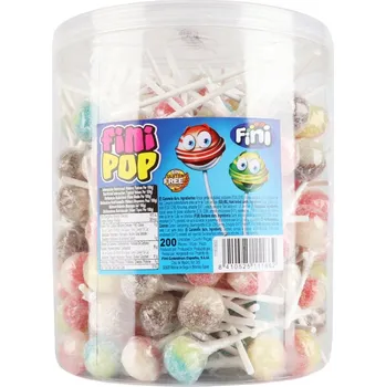 Cukrovinka TREBOR SWEETS, s.r.o. Fini Pop kyselé lízátko 200 ks