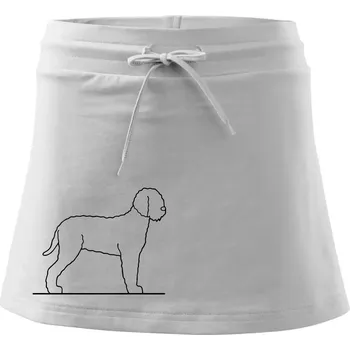 Dámská sukně Lagotto romagnolo stojící - Sportovní sukně - two in one - M ( Bílá )