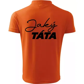 Pánská košile Jaký táta - taková dcera psací - Polokošile pánská Pique Polo 203 - L ( Oranžová )