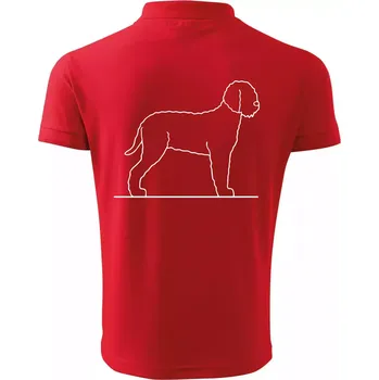 Pánská košile Lagotto romagnolo stojící - Polokošile pánská Pique Polo 203 - L ( Červená )