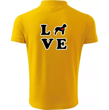 Pánská košile Lagotto romagnolo LOVE - Polokošile pánská Pique Polo 203 - 3XL ( Žlutá )