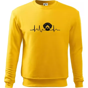 Pánská mikina Lagotto romagnolo hlava EKG - Mikina Essential pánská - 3XL ( Žlutá )