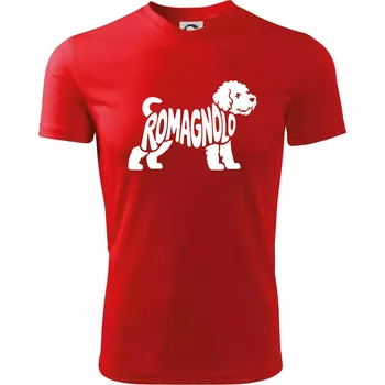 Romagnolo nápis v těle - Dětské triko sportovní (dresovina) - 158 cm/12 let ( Červená )