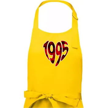 Kuchyňská zástěra 1995 v srdci - Pánská zástěra na vaření - Univerzální velikost ( Žlutá )