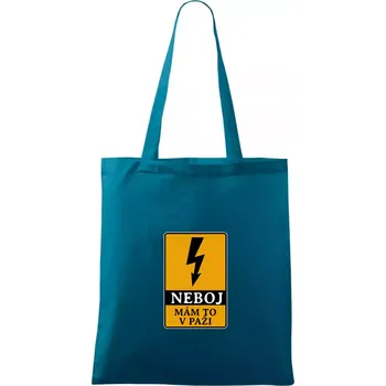 Elektrikář - neboj mám to v paži - Taška bavlněná - 42 x 38 cm ( Petrolejová )